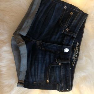 American Eagle Cuffed Denim Shorts